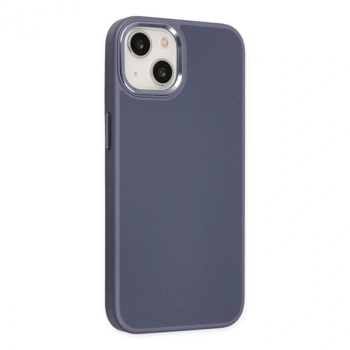MARSİLYAN™- Apple İphone 14 Plus Kılıf Asya Deri Silikon - Mor