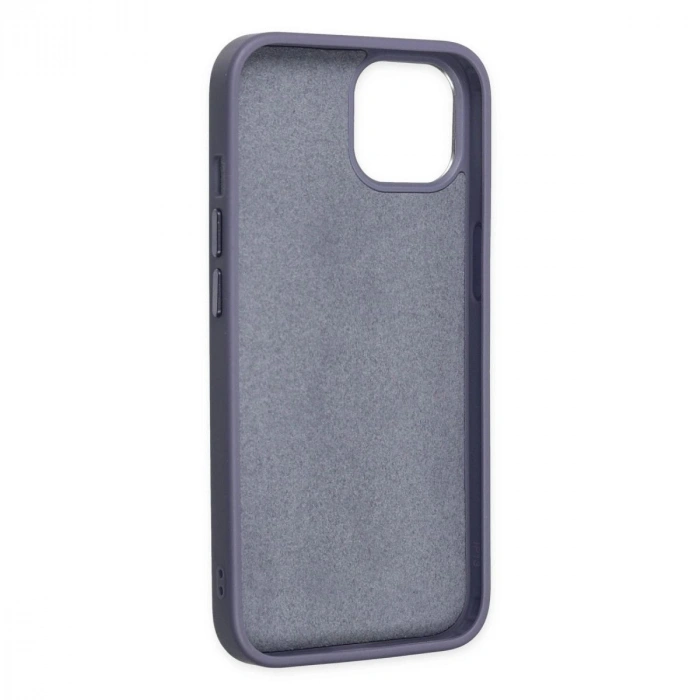 MARSİLYAN™- Apple İphone 14 Plus Kılıf Asya Deri Silikon - Mor