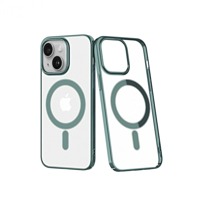 MARSİLYAN™- Apple İphone 14 Plus Kılıf Element Magneticsafe Sert Kapak - Köknar Yeşili