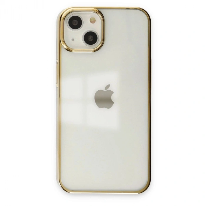 MARSİLYAN™- Apple İphone 14 Plus Kılıf Element Silikon - Gold