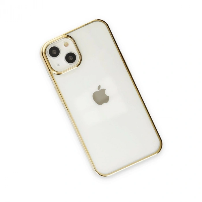 MARSİLYAN™- Apple İphone 14 Plus Kılıf Element Silikon - Gold