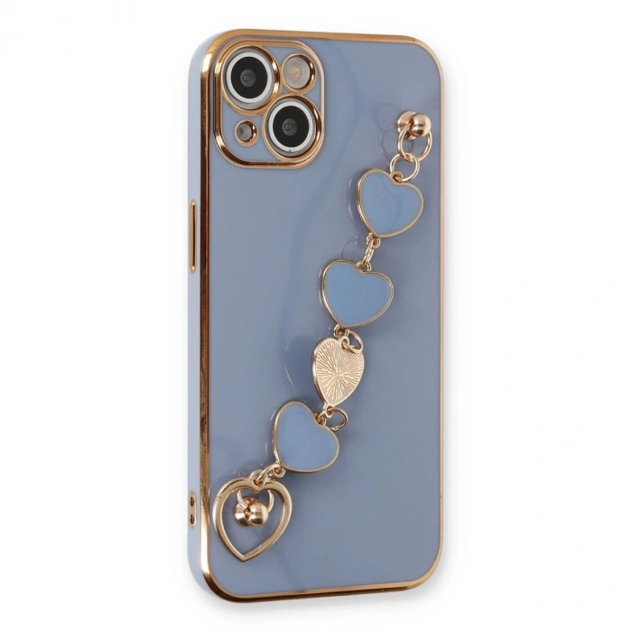 MARSİLYAN™- Apple İphone 14 Plus Kılıf Esila Silikon - Gri