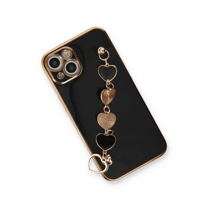 MARSİLYAN™- Apple İphone 14 Plus Kılıf Esila Silikon - Siyah