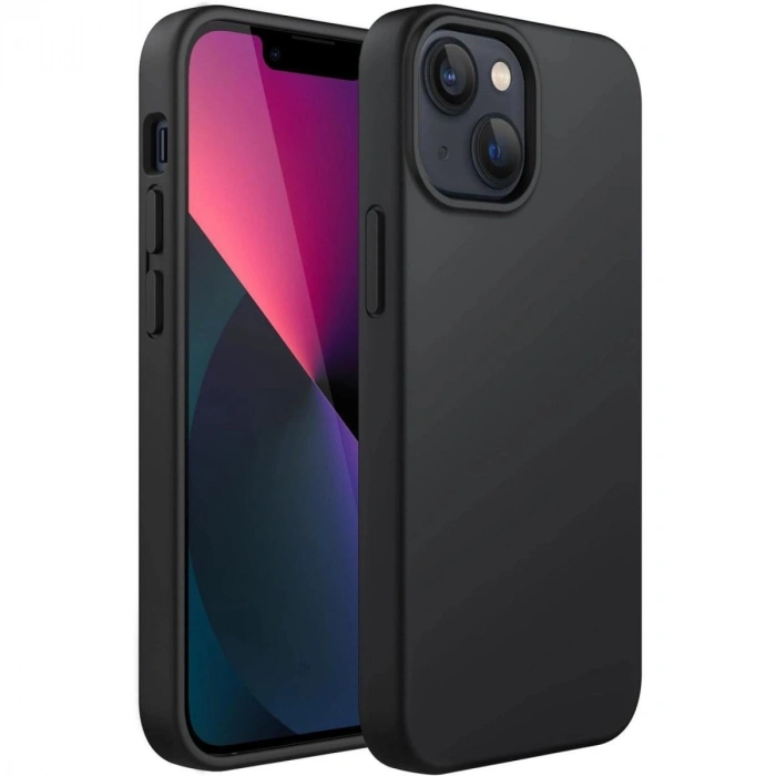 MARSİLYAN™- Apple İphone 14 Plus Kılıf First Silikon - Siyah