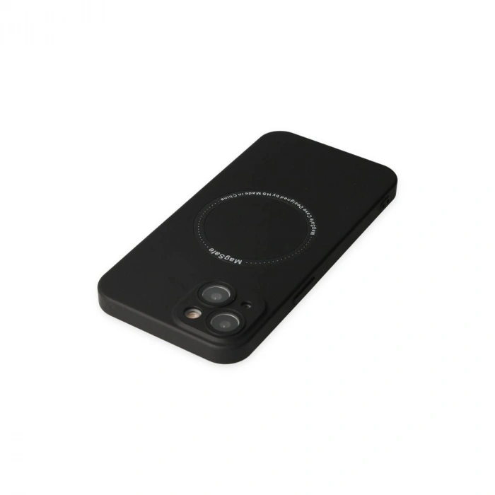 MARSİLYAN™- Apple İphone 14 Plus Kılıf Jack Magneticsafe Lens Silikon - Siyah