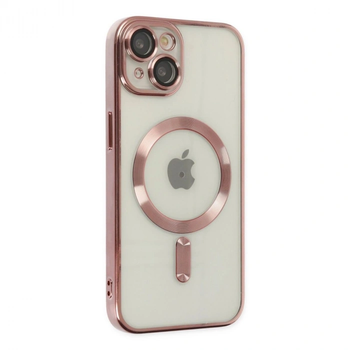 MARSİLYAN™- Apple İphone 14 Plus Kılıf Kross Magneticsafe Kapak - Rose