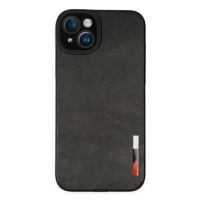 MARSİLYAN™- Apple İphone 14 Plus Kılıf Loop Deri Silikon - Siyah