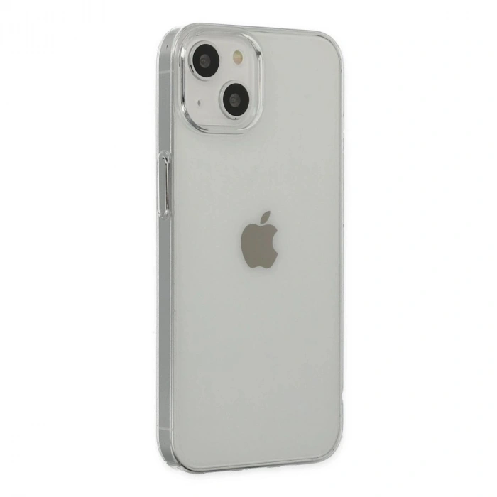 MARSİLYAN™- Apple İphone 14 Plus Kılıf Pc Sert Şeffaf Kapak - Şeffaf