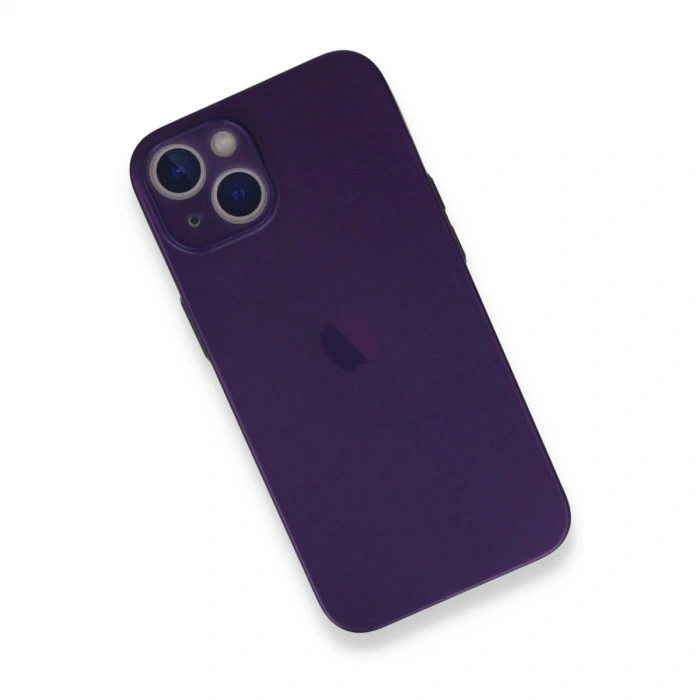 MARSİLYAN™- Apple İphone 14 Plus Kılıf Pp Ultra İnce Kapak - Mor