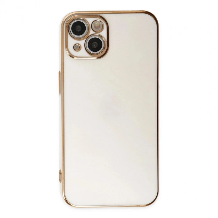 MARSİLYAN™- Apple İphone 14 Plus Kılıf Volet Silikon - Beyaz