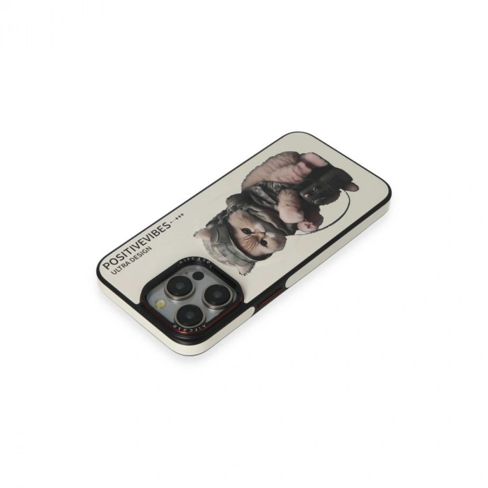 MARSİLYAN™-  Apple İphone 14 Pro Fun Magsafe Kapak - Beyaz