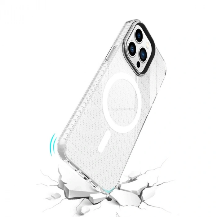 MARSİLYAN™- Apple İphone 14 Pro Kılıf Beta Magneticsafe Silikon - Şeffaf