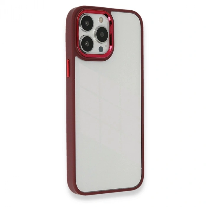 MARSİLYAN™- Apple İphone 14 Pro Kılıf Dora Kapak - Kırmızı