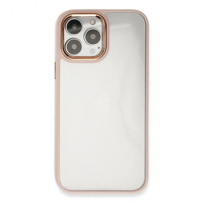 MARSİLYAN™- Apple İphone 14 Pro Kılıf Dora Kapak - Pudra