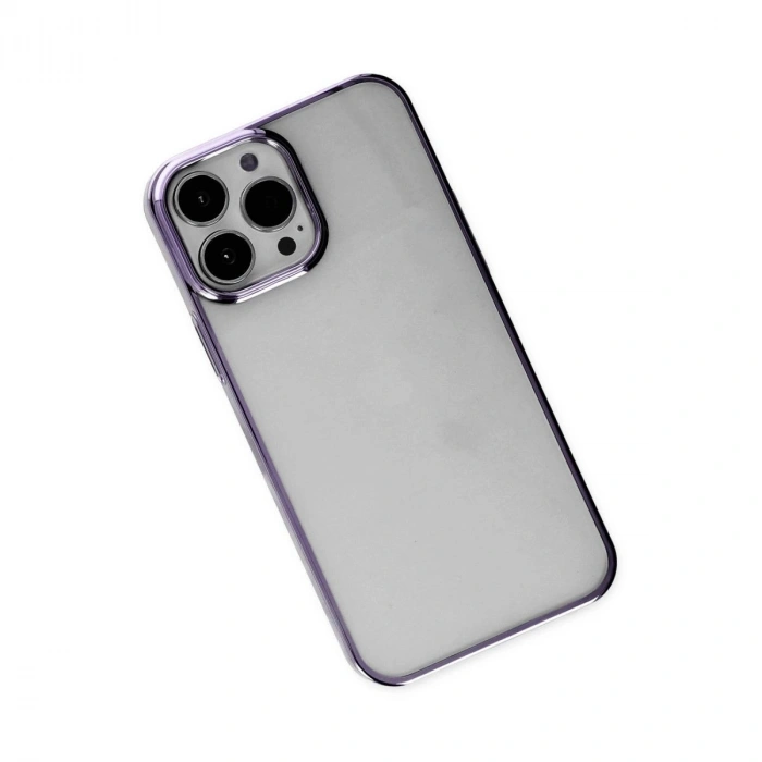 MARSİLYAN™- Apple İphone 14 Pro Kılıf Element Silikon - Mor