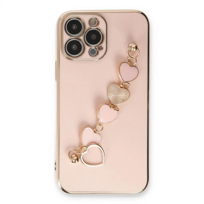 MARSİLYAN™- Apple İphone 14 Pro Kılıf Esila Silikon - Pudra