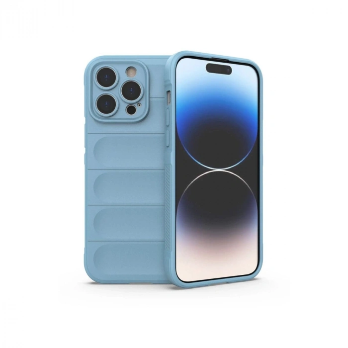 MARSİLYAN™- Apple İphone 14 Pro Kılıf Optimum Silikon - Sky Blue