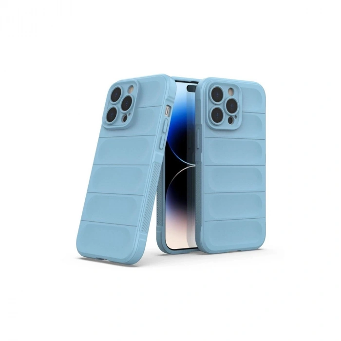 MARSİLYAN™- Apple İphone 14 Pro Kılıf Optimum Silikon - Sky Blue
