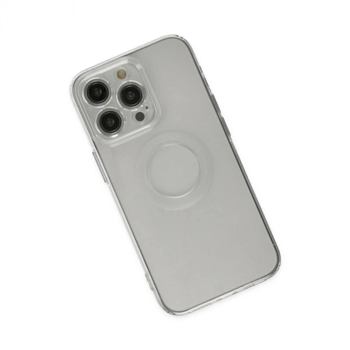 MARSİLYAN™- Apple İphone 14 Pro Kılıf Santa Lens Silikon - Şeffaf