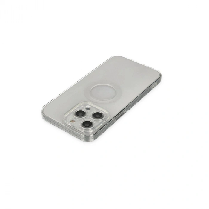 MARSİLYAN™- Apple İphone 14 Pro Kılıf Santa Lens Silikon - Şeffaf