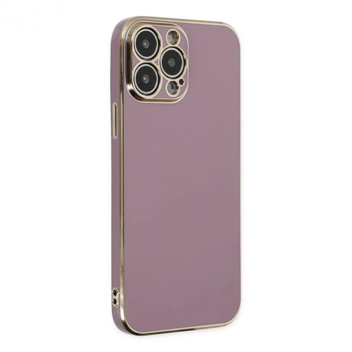 MARSİLYAN™- Apple İphone 14 Pro Kılıf Volet Silikon - Mor