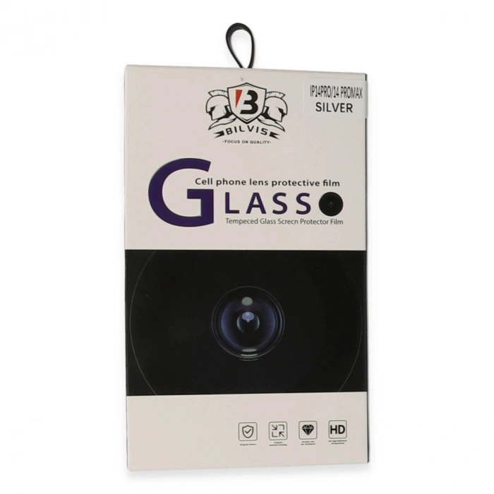 MARSİLYAN™- Apple İphone 14 Pro Max Bilvis Titan Kamera Lens - Gümüş
