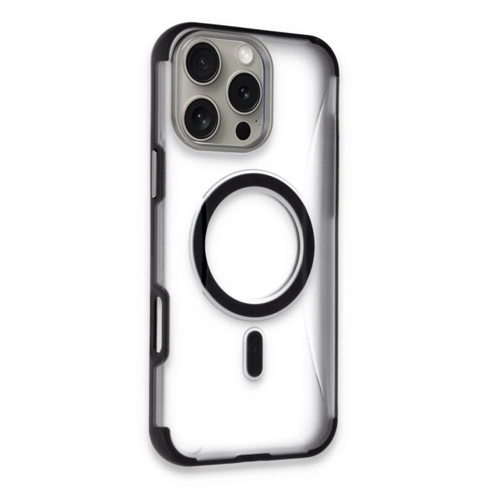 MARSİLYAN™-  Apple İphone 14 Pro Max Hilton Magsafe Kapak - Siyah