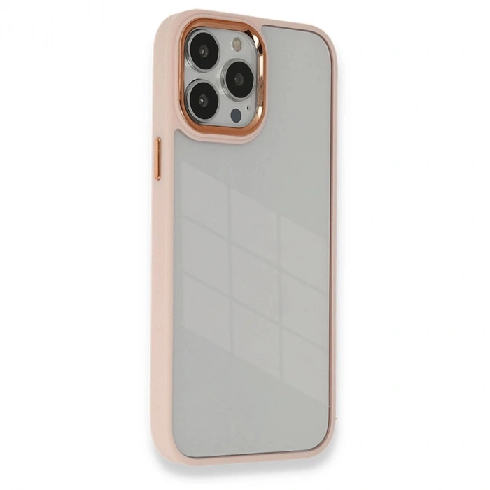 MARSİLYAN™- Apple İphone 14 Pro Max Kılıf Dora Kapak - Pudra