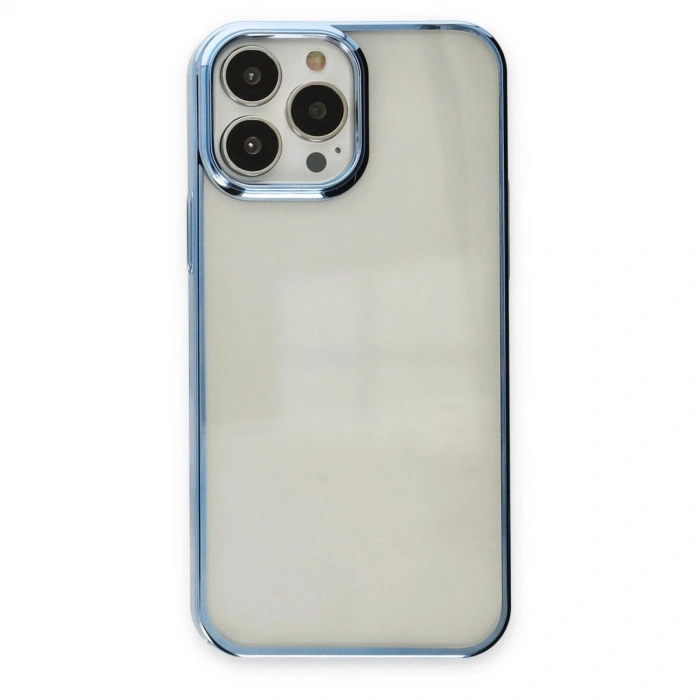 MARSİLYAN™-  Apple İphone 14 Pro Max Kılıf Element Silikon - Sky Blue
