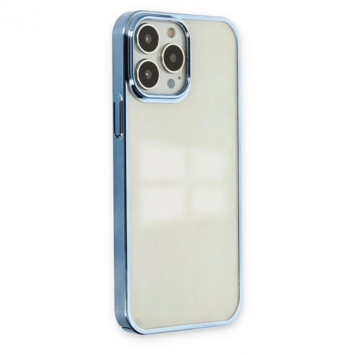 MARSİLYAN™-  Apple İphone 14 Pro Max Kılıf Element Silikon - Sky Blue