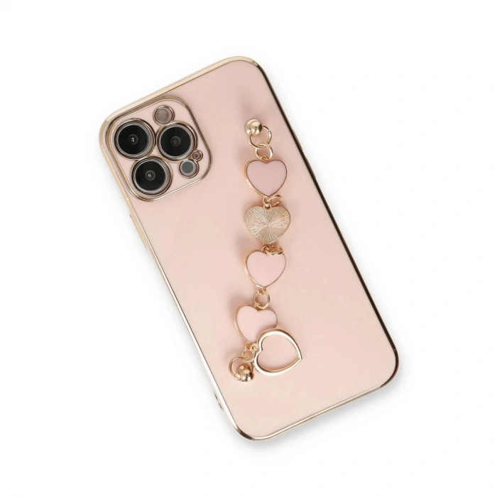 MARSİLYAN™- Apple İphone 14 Pro Max Kılıf Esila Silikon - Pudra