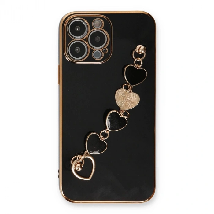 MARSİLYAN™- Apple İphone 14 Pro Max Kılıf Esila Silikon - Siyah