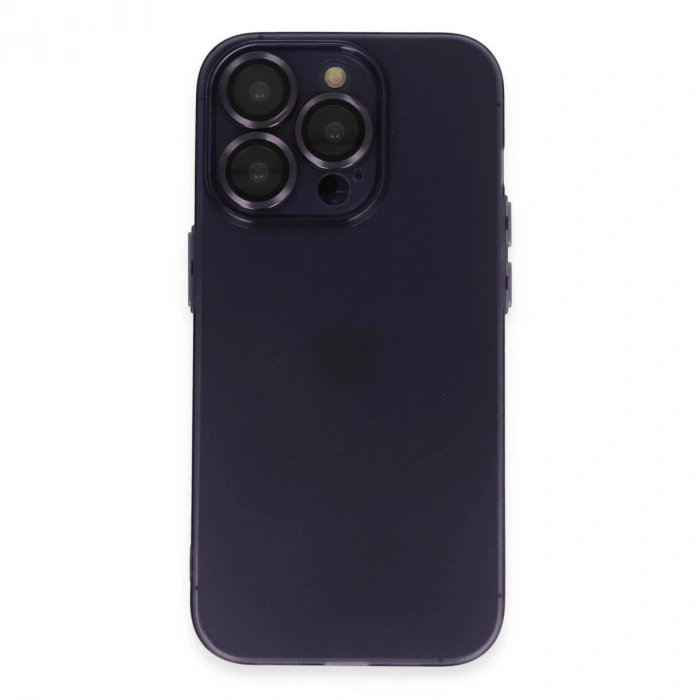 MARSİLYAN™- Apple İphone 14 Pro Max Kılıf Luko Lens Silikon - Siyah