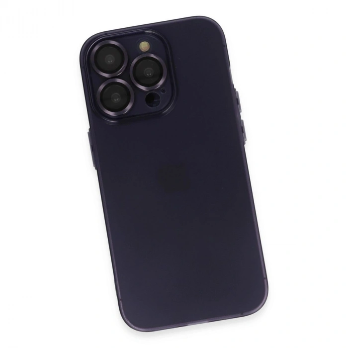MARSİLYAN™- Apple İphone 14 Pro Max Kılıf Luko Lens Silikon - Siyah