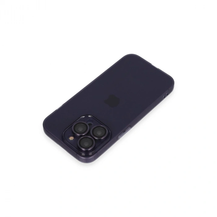 MARSİLYAN™- Apple İphone 14 Pro Max Kılıf Luko Lens Silikon - Siyah