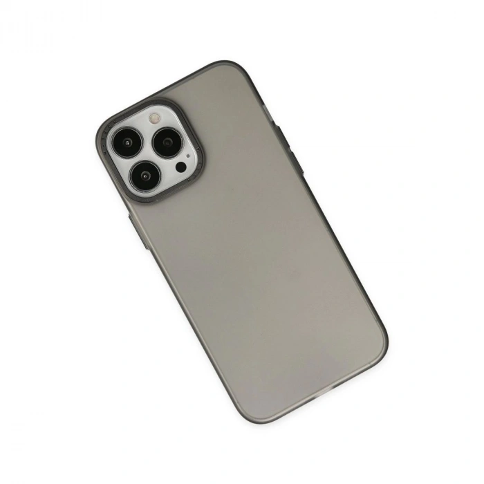 MARSİLYAN™- Apple İphone 14 Pro Max Kılıf Modos Metal Kapak - Siyah