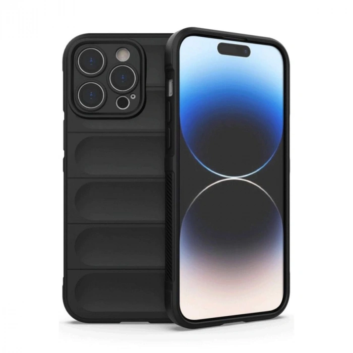 MARSİLYAN™- Apple İphone 14 Pro Max Kılıf Optimum Silikon - Siyah