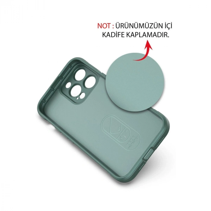 MARSİLYAN™- Apple İphone 14 Pro Max Kılıf Optimum Silikon - Siyah