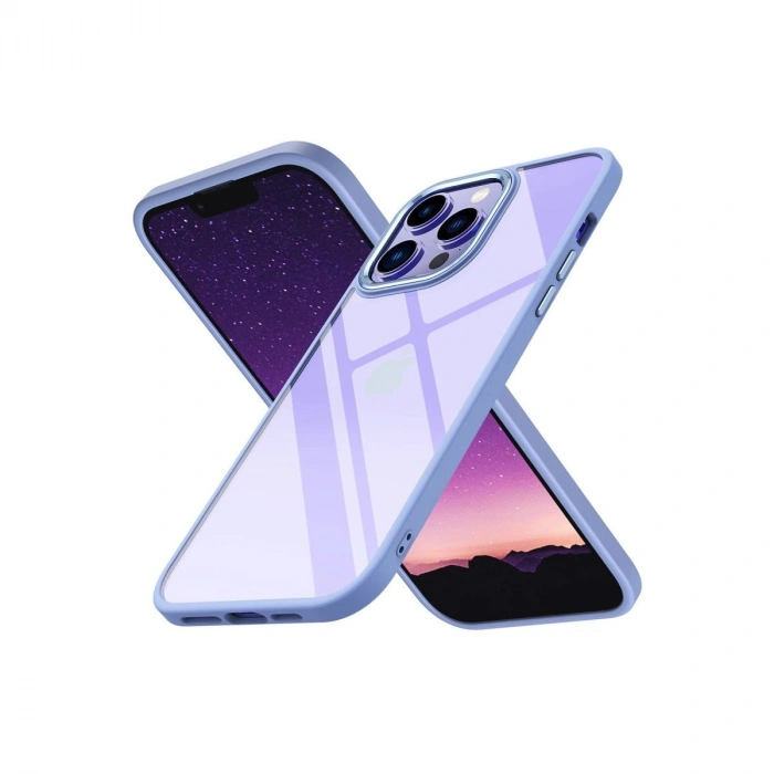 MARSİLYAN™- Apple İphone 14 Pro Max Kılıf Power Silikon - Lila