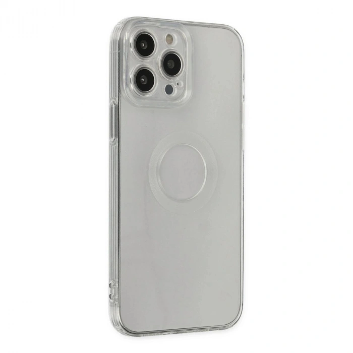 MARSİLYAN™- Apple İphone 14 Pro Max Kılıf Santa Lens Silikon - Şeffaf