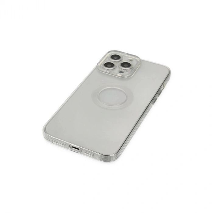 MARSİLYAN™- Apple İphone 14 Pro Max Kılıf Santa Lens Silikon - Şeffaf