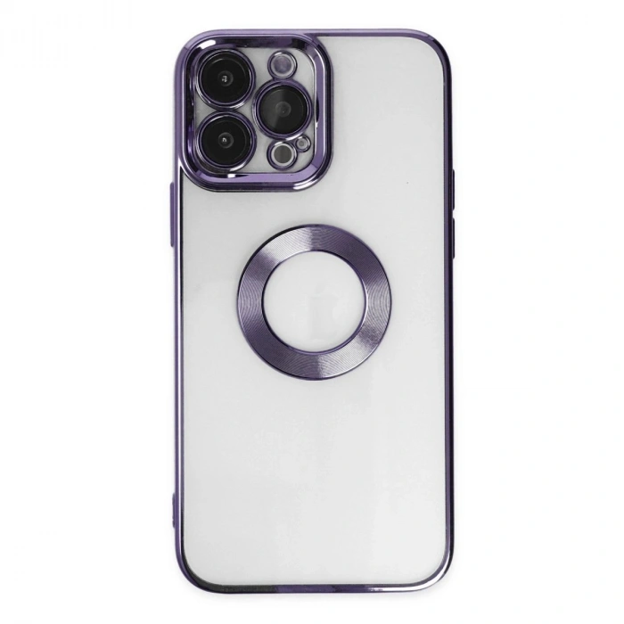 MARSİLYAN™- Apple İphone 14 Pro Max Kılıf Slot Silikon - Mor