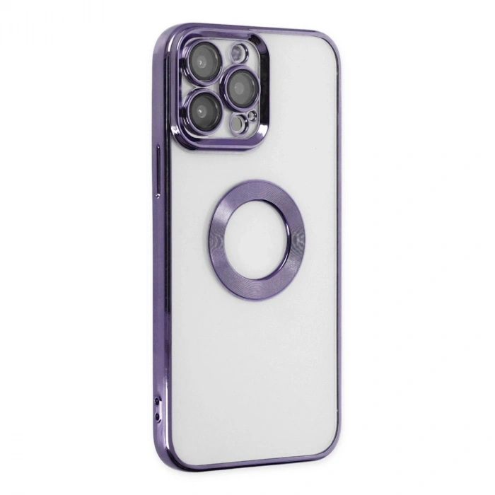 MARSİLYAN™- Apple İphone 14 Pro Max Kılıf Slot Silikon - Mor
