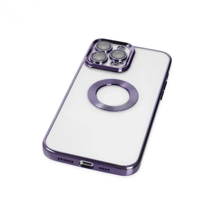 MARSİLYAN™- Apple İphone 14 Pro Max Kılıf Slot Silikon - Mor