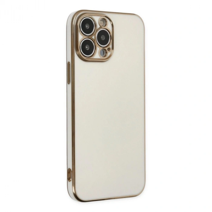 MARSİLYAN™- Apple İphone 14 Pro Max Kılıf Volet Silikon - Beyaz