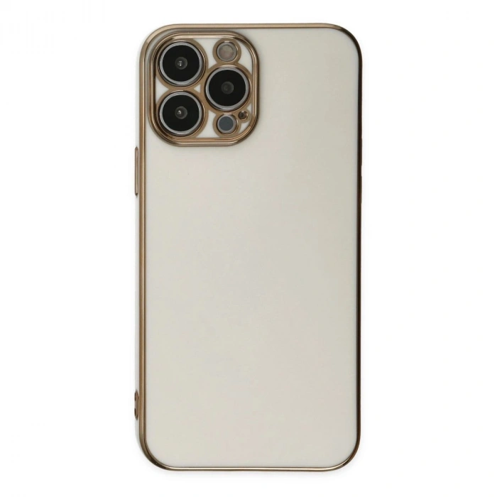 MARSİLYAN™- Apple İphone 14 Pro Max Kılıf Volet Silikon - Beyaz