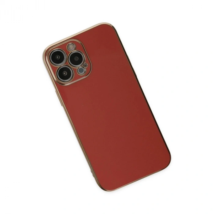 MARSİLYAN™- Apple İphone 14 Pro Max Kılıf Volet Silikon - Kırmızı