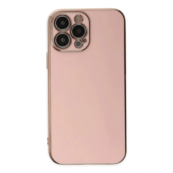 MARSİLYAN™- Apple İphone 14 Pro Max Kılıf Volet Silikon - Pembe