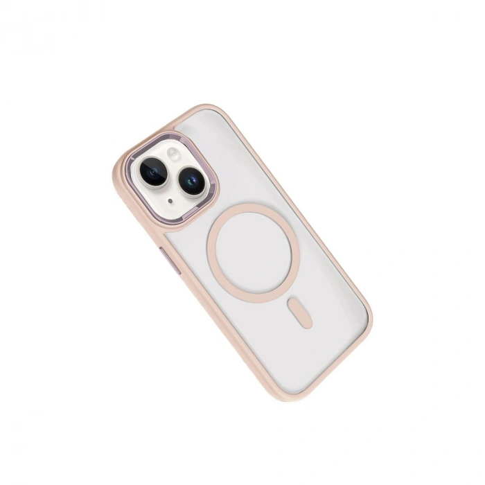 MARSİLYAN™-  Apple İphone 14 Terea Magsafe Kapak - Pembe