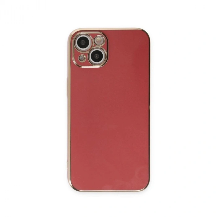 MARSİLYAN™- Apple İphone 15 Kılıf Volet Silikon - Kırmızı